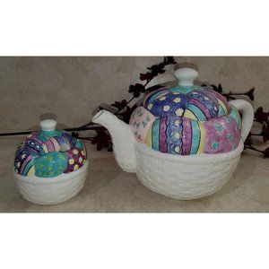 Mervyns 1996 Easter Parade Teapot and Sugar Bowl